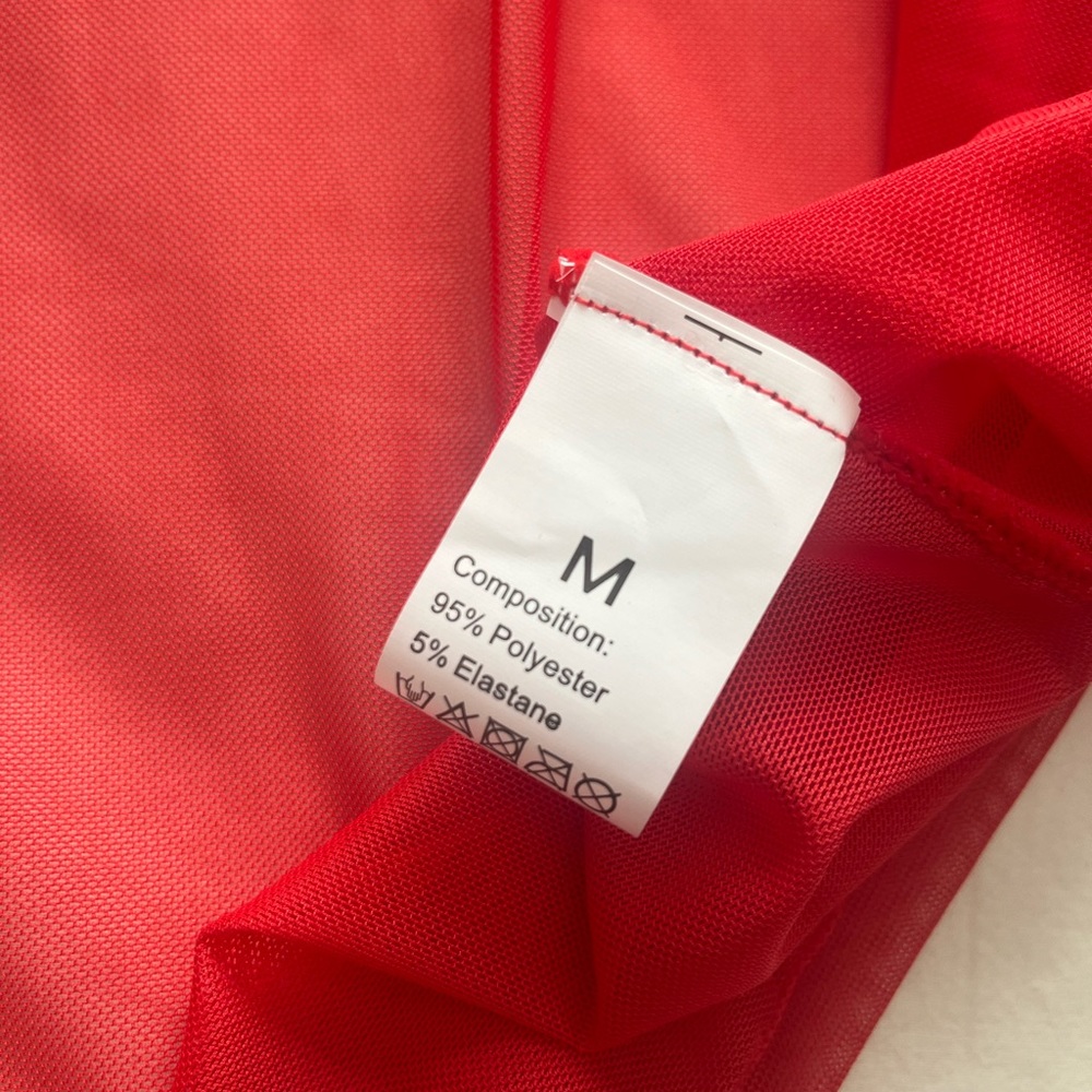 Red Lace Trimmed Robe - Picture 5 of 5